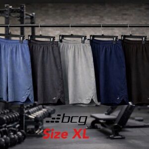 🔥♥️👉BCG Men’s Athletic Shorts (5 Pair) XL-Gym/Workout/Running/Crossfit Shorts